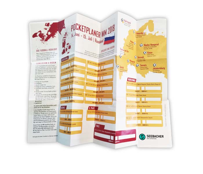 aufgeklappter s-format® Pocketguide mit allen Spielorten